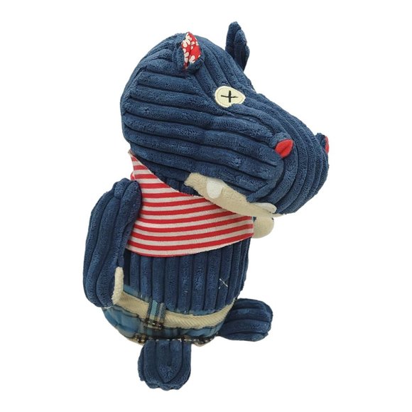 Les Deglingos Original Hippipos The Hippo 11" Plush Stuffed Animal Toy Blue - Picture 2 of 12
